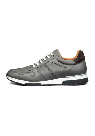 Trainer Positano aus grauem Nubuk