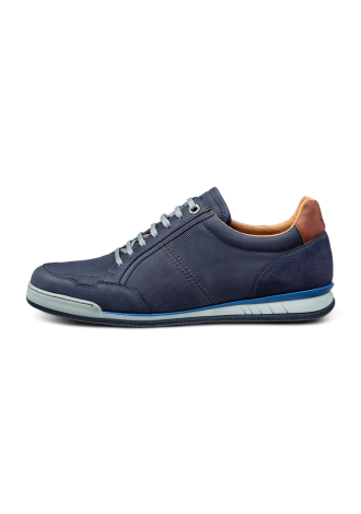 Marineblauer Nubuk-Sneaker Magnus