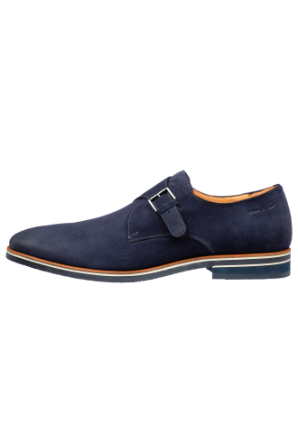 Amalfi-Schnallenschuh aus blauem Wildleder