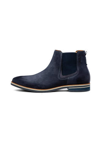 Amalfi Chelsea-Stiefel aus blauem Wildleder