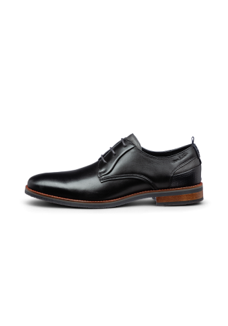 Schwarzer Amalfi-Schnürschuh aus Glattleder