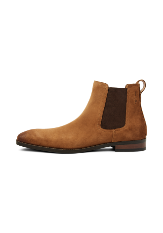 Bregenz Chelseastiefel aus cognacfarbenem Wildleder