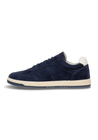 Blau Miami-sneaker aus Veloursleder