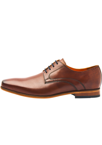 Rhodes Schnürschuhe aus cognacfarbenem Leder