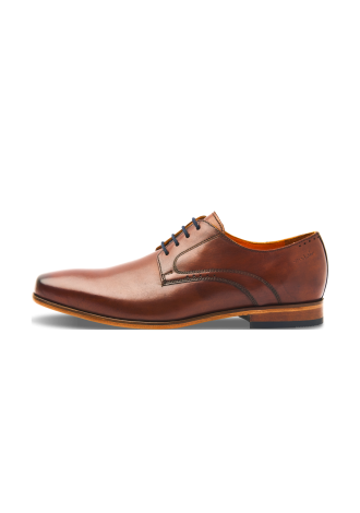 Rhodes Schnürschuhe aus cognacfarbenem Leder