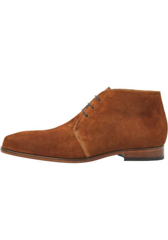 Rhodes Schnürschuhe aus cognacfarbenem Schweden