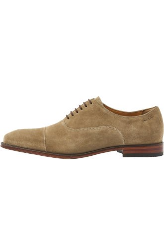 Madison Schnürschuh aus Wildleder in Taupe
