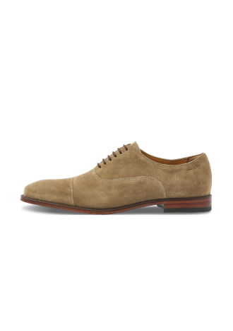 Madison Schnürschuh aus Wildleder in Taupe