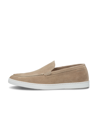 Lugano Slipper aus sand beige Wildleder