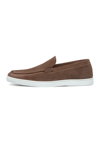 Lugano Slipper aus Hellbraun Wildleder