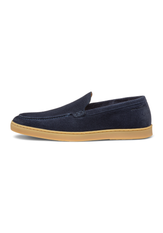 Lugano Slipper aus navy blue Wildleder