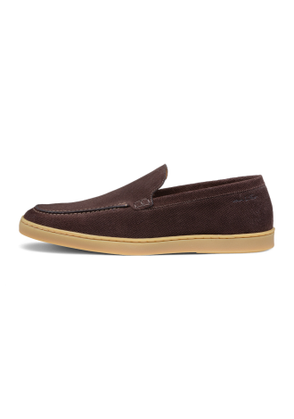 Lugano Slipper aus dunkel braun Wildleder