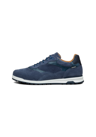 Metallicblauer Ravello-Sneaker aus Wildleder