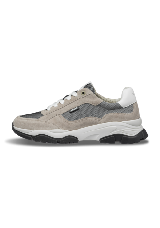 Taupefarbener Raptor-Sneaker aus Veloursleder