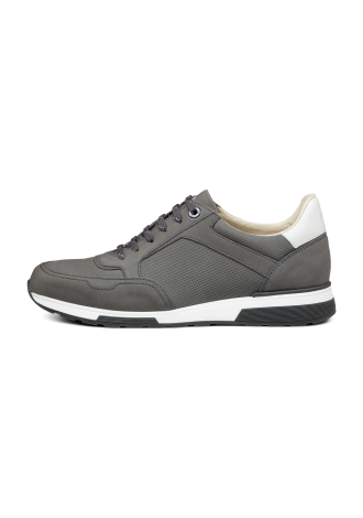 Grauer Positano-Sneaker aus Nubukleder