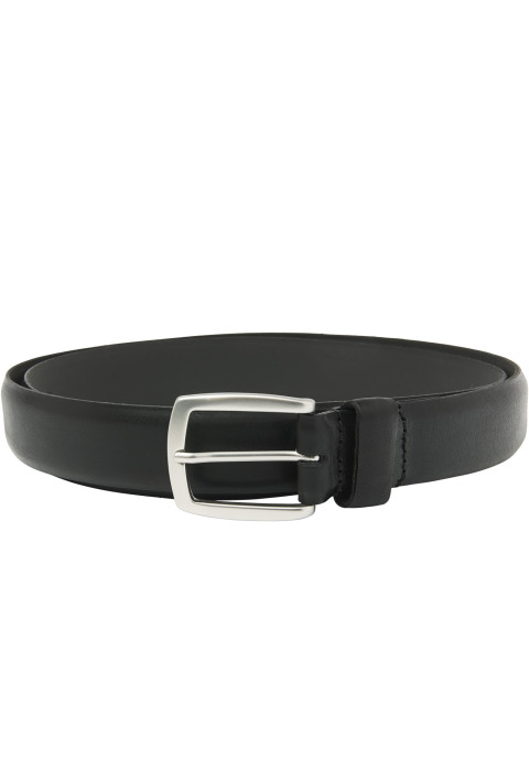 Schwarzer Cintura Sportiva-Gürtel aus Nubukleder