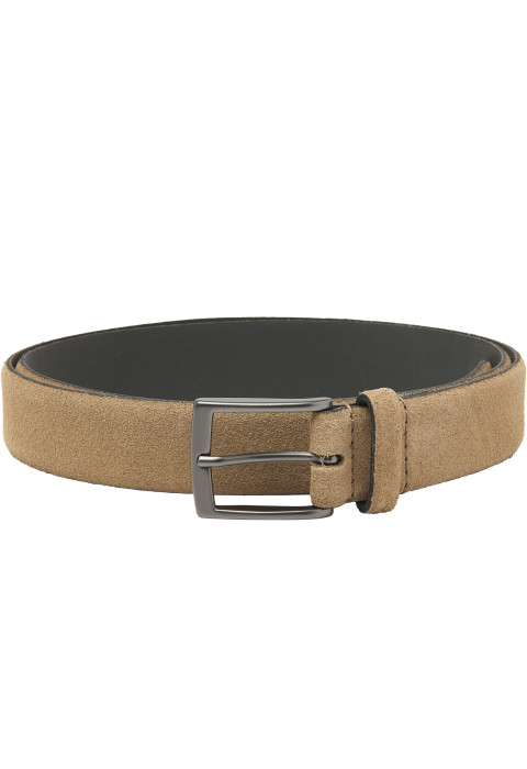 Taupefarbener Cintura-Moda-Wildledergürtel