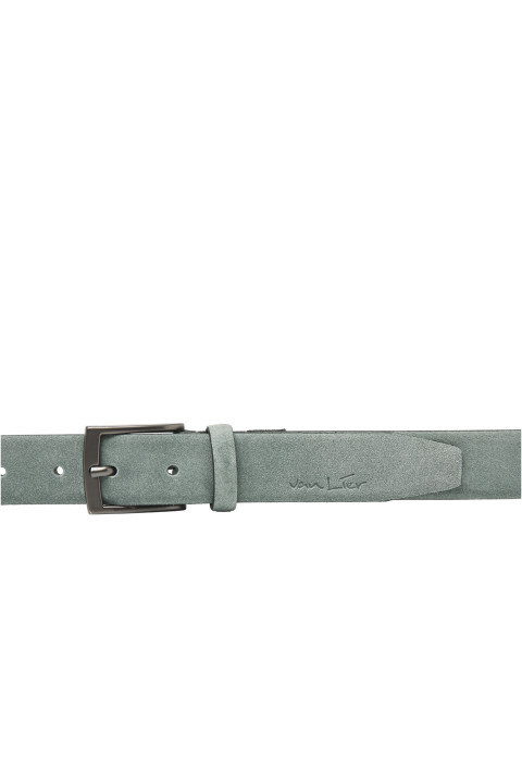 Graublauer Cintura Moda Wildledergürtel