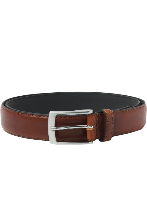 Cognac leren Cintura Stadt riem