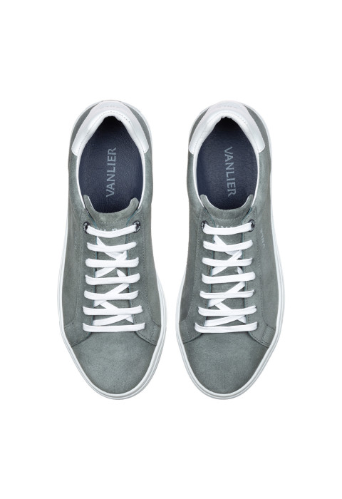 Barossa Trainer aus grau-blauem Wildleder