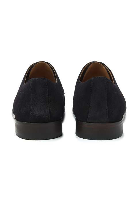 Marineblauer Egeus-Schnürschuh aus Wildleder