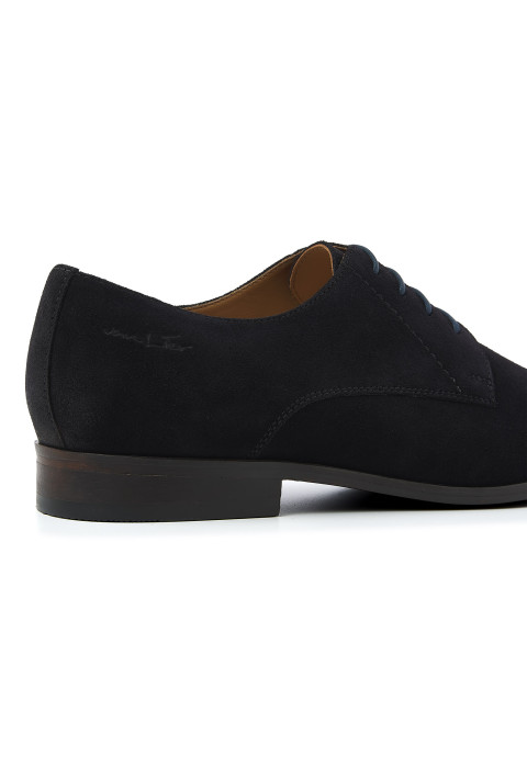 Marineblauer Egeus-Schnürschuh aus Wildleder