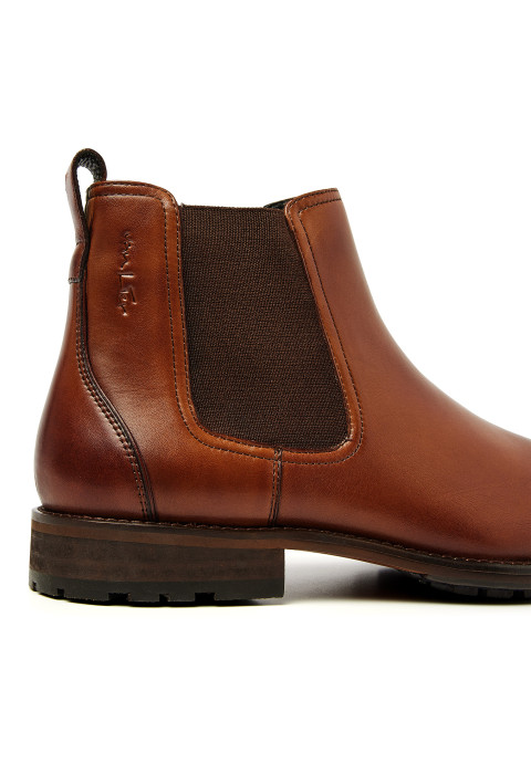 Cognacfarbener Gladleren Montana-Stiefel
