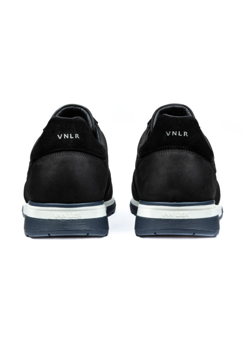 Positano Trainer aus schwarzem Nubuk