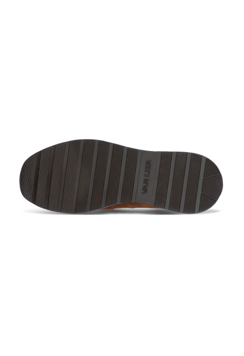Positano Turnschuh aus cognacfarbenem Wildleder