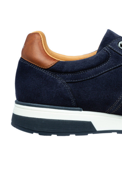 Positano Trainer aus marineblauem Wildleder