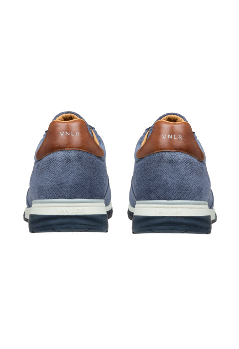 Positano-Sneaker aus metallblauem Wildleder