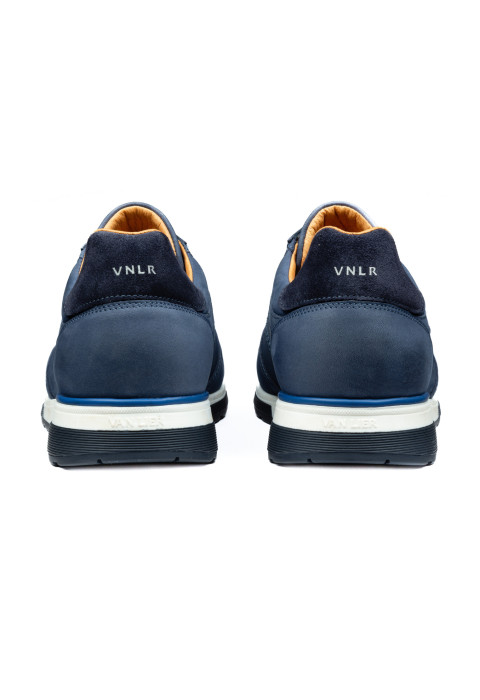 Positano Trainer aus blauem Nubuk
