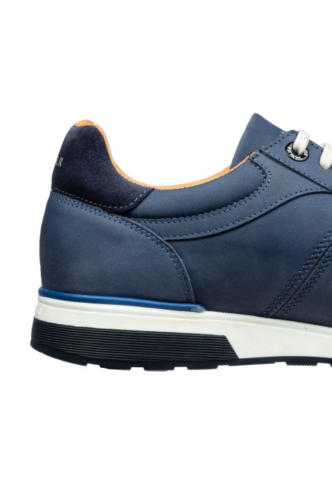 Positano Trainer aus blauem Nubuk