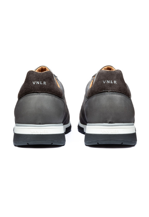 Trainer Positano aus grauem Nubuk