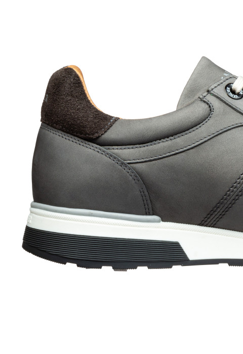 Trainer Positano aus grauem Nubuk