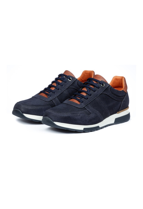 Blauer Positano-Sneaker aus Wildleder