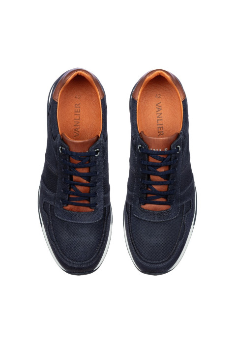 Blauer Positano-Sneaker aus Wildleder