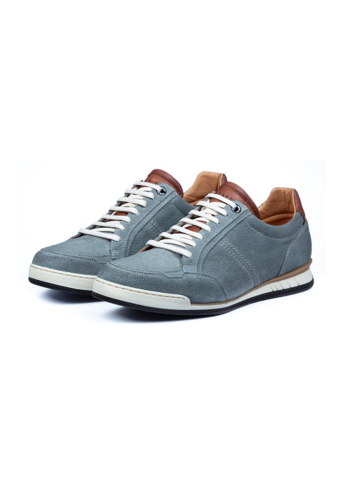 Graublauer Magnus-Sneaker aus Wildleder