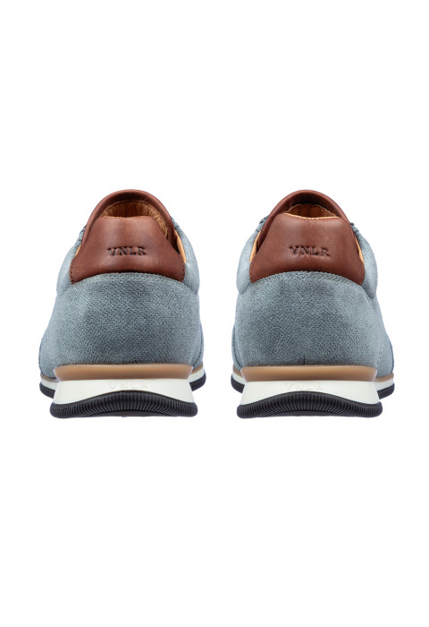 Graublauer Magnus-Sneaker aus Wildleder