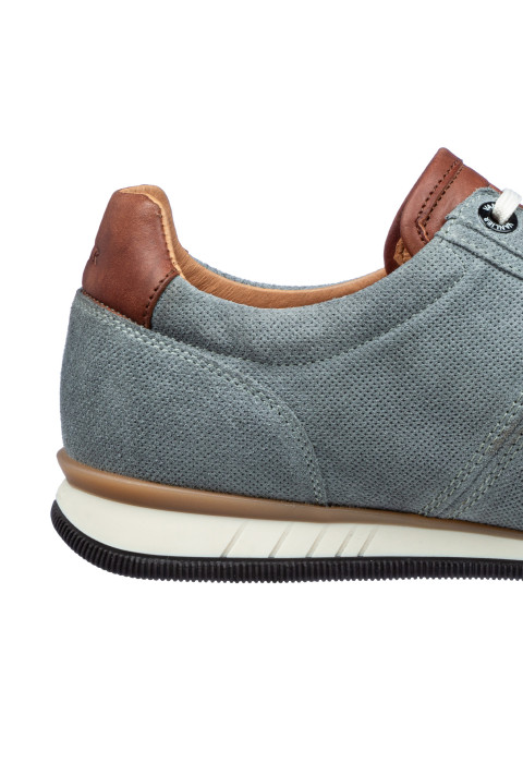 Graublauer Magnus-Sneaker aus Wildleder