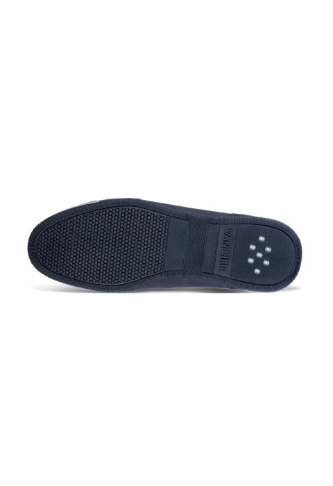 Marineblauer Nubuk-Sneaker Magnus