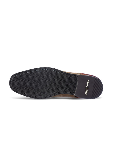 Amalfi-Schnürschuh aus Wildleder in Taupe