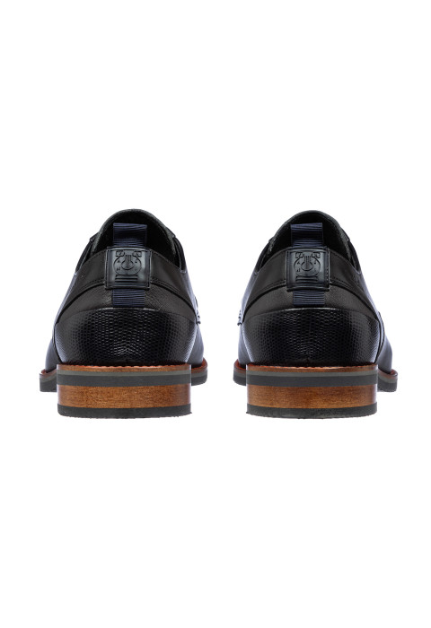 Schwarzer Amalfi-Schnürschuh aus Glattleder