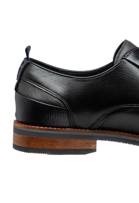 Schwarzer Amalfi-Schnürschuh aus Glattleder