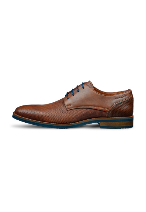 Amalfi-Schnürschuh aus hellcognacfarbenem Glattleder