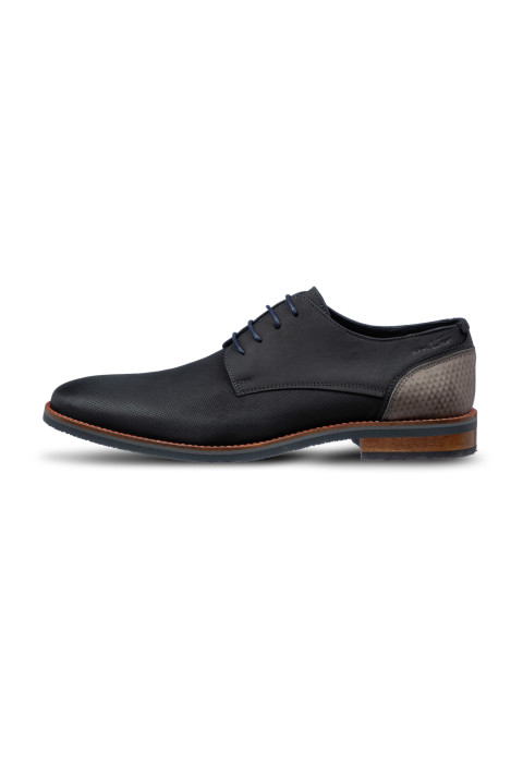 Schwarzer Amalfi-Schnürschuh aus Glattleder