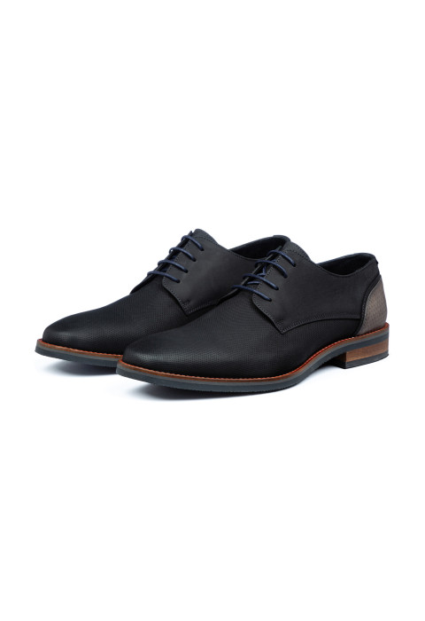 Schwarzer Amalfi-Schnürschuh aus Glattleder
