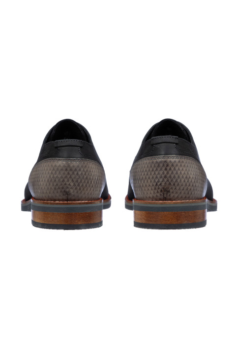 Schwarzer Amalfi-Schnürschuh aus Glattleder