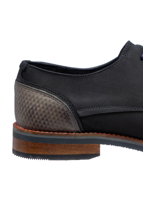 Schwarzer Amalfi-Schnürschuh aus Glattleder