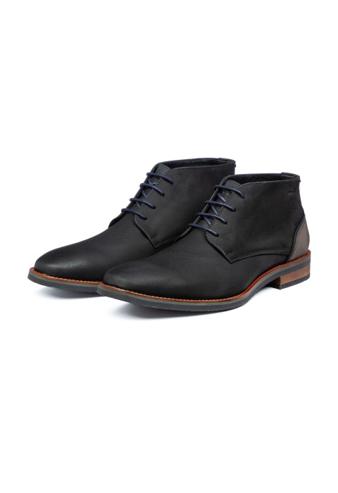 Schwarzer Amalfi-Stiefel aus Glattleder